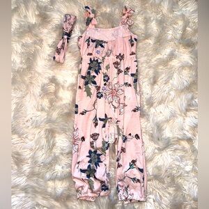 Jessica Simpson romper with matching headband size 24 months.